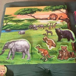 Toddler Felt Set - Bugs, Vehicles, The Woman Who Swallowed a Fly book set